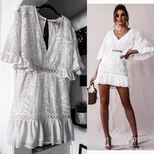 SELFIE LESLIE white dress